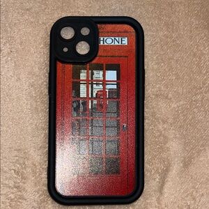 Red Phone Booth Design Phone Case
